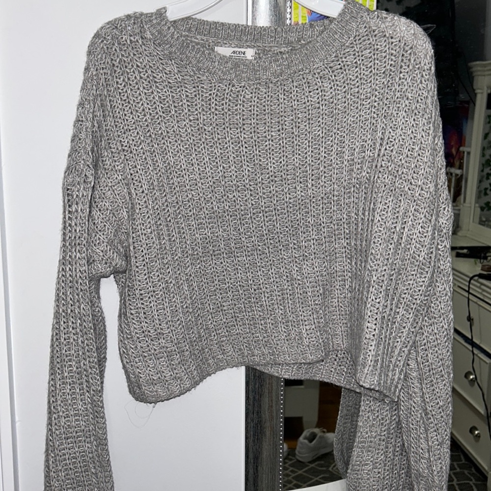 Cropped Grey Ardene Sweater